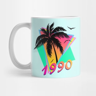 1990 Cool Tropical Sunset Mug